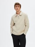 Selected HALF-ZIP SWEATSHIRT, Oatmeal, highres - 16092719_Oatmeal_003.jpg