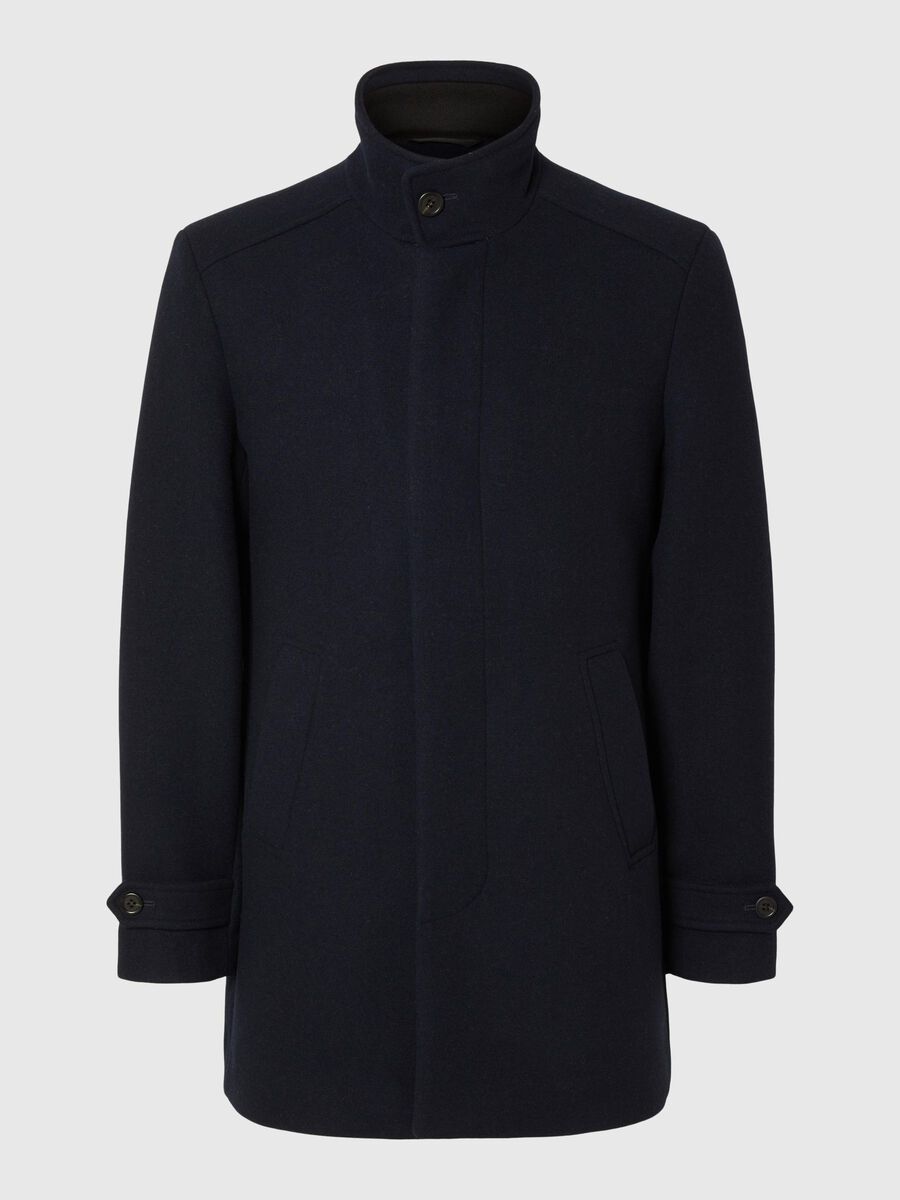Selected WOOL BLEND COAT, Sky Captain, highres - 16094322_SkyCaptain_001.jpg