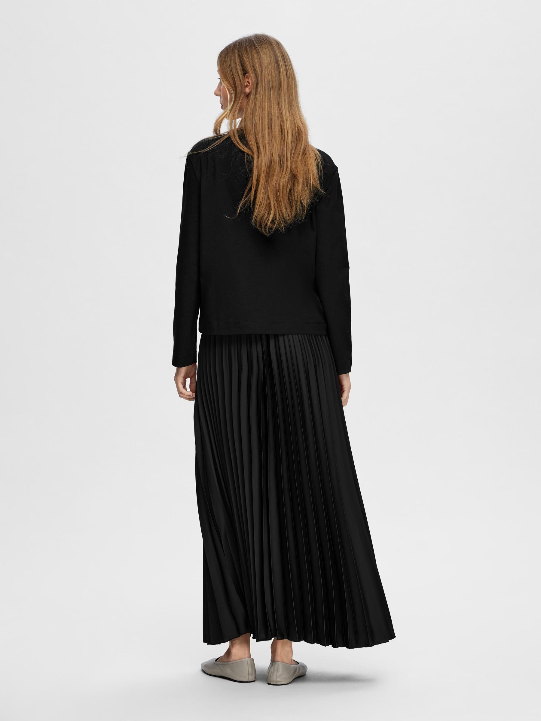 Plisse maxi skirt discount
