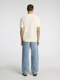Selected REGULAR FIT STRICK POLO SHIRT, Egret, highres - 16096371_Egret_1166027_004.jpg
