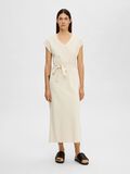 Selected CAP SLEEVE ROBE MI-LONGUE, Birch, highres - 16089879_Birch_005.jpg