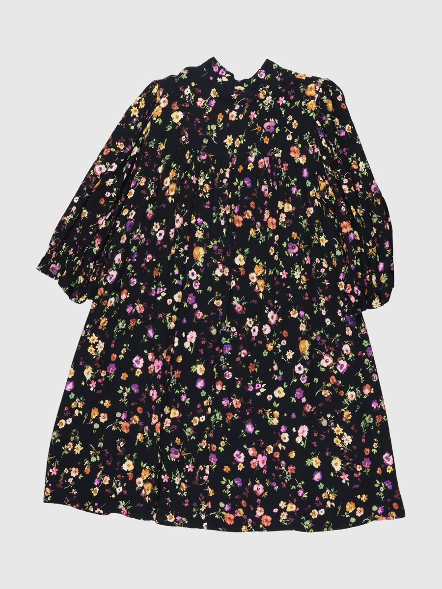 Selected FLORAL MINI DRESS, Black, highres - 80000337_Black_964215_002.jpg