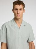 Selected LINEN BLEND SHORT SLEEVED SHIRT, Iceberg Green, highres - 16092978_IcebergGreen_006.jpg