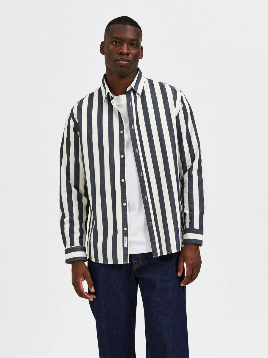 Selected TEJIDO A RAYAS CAMISA DE MANGA LARGA, Sky Captain, highres - 16085801_SkyCaptain_952919_003.jpg