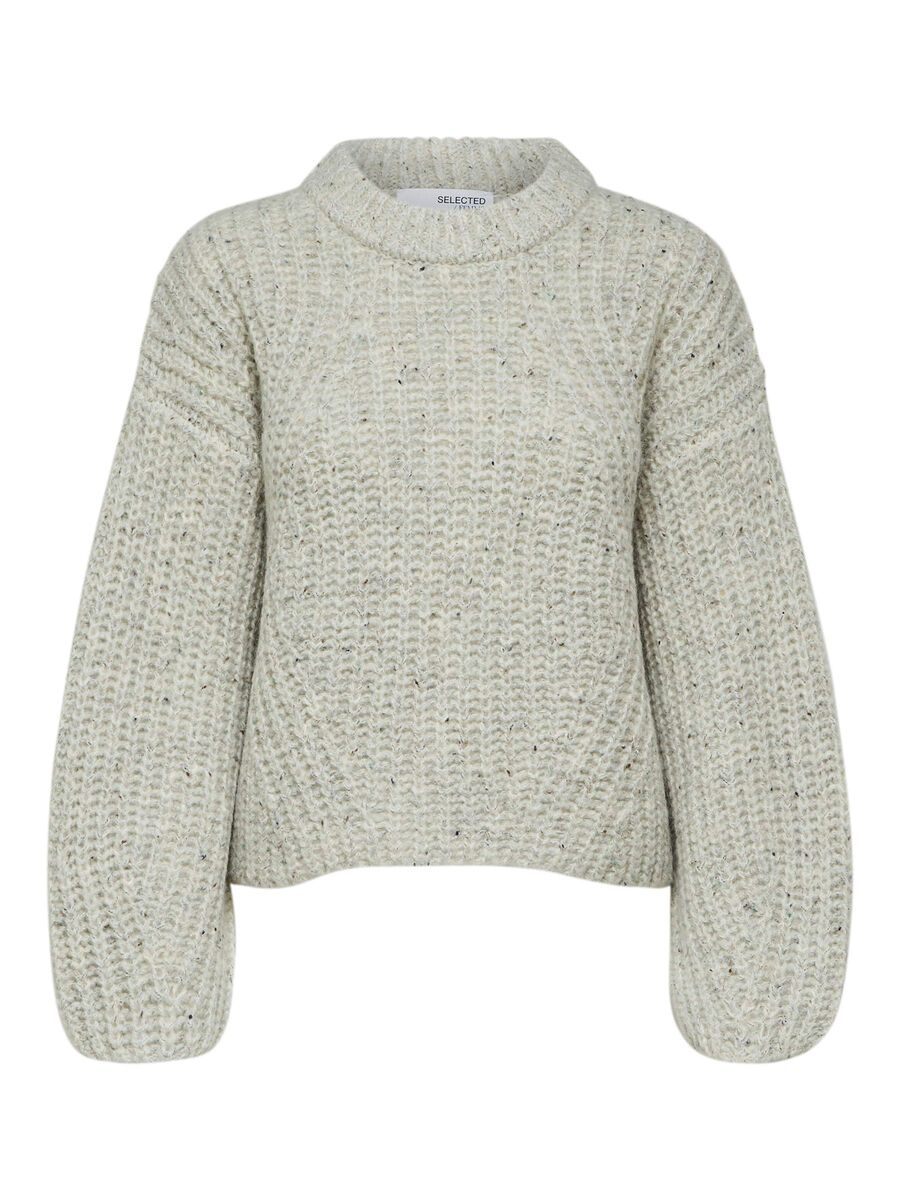 Balloon sleeved knitted pullover, Selected