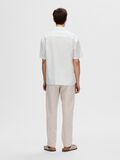 Selected LIN MÉLANGÉ CHEMISE À MANCHES COURTES, Bright White, highres - 16092978_BrightWhite_004.jpg