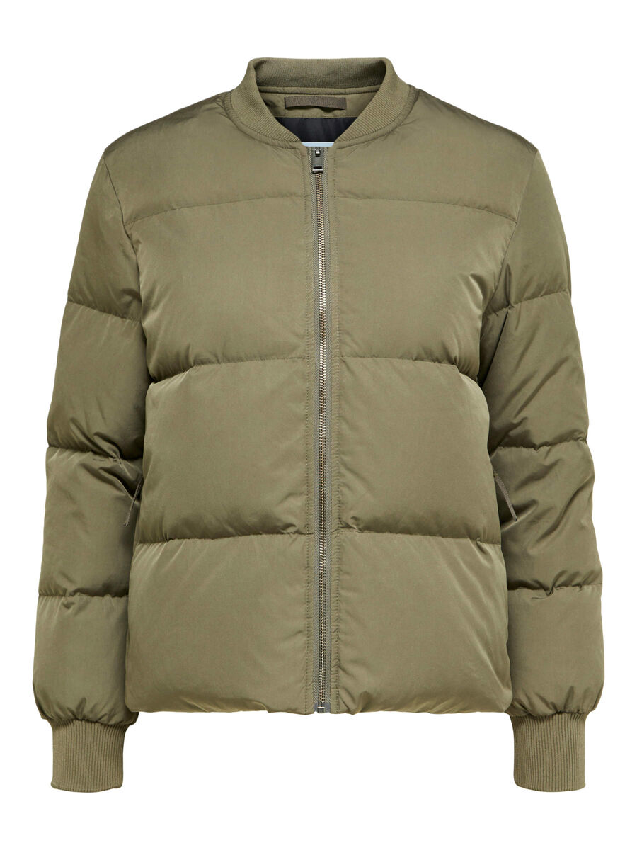 Selected CURVE PUFFER JACKET, Tarmac, highres - 16082150_Tarmac_001.jpg