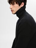 Selected WOOL BLEND ROLL NECK PULLOVER, Black, highres - 16094649_Black_008.jpg