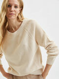 Selected RELAXED FIT STRIKKET PULLOVER, Birch, highres - 16077846_Birch_008.jpg