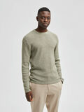 Selected WAFFELSTRICK PULLOVER, Winter Moss, highres - 16079776_WinterMoss_853674_003.jpg