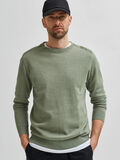 Selected ØKOLOGISK BOMULD CREW NECK PULLOVER, Aluminum, highres - 16079115_Aluminum_844056_008.jpg