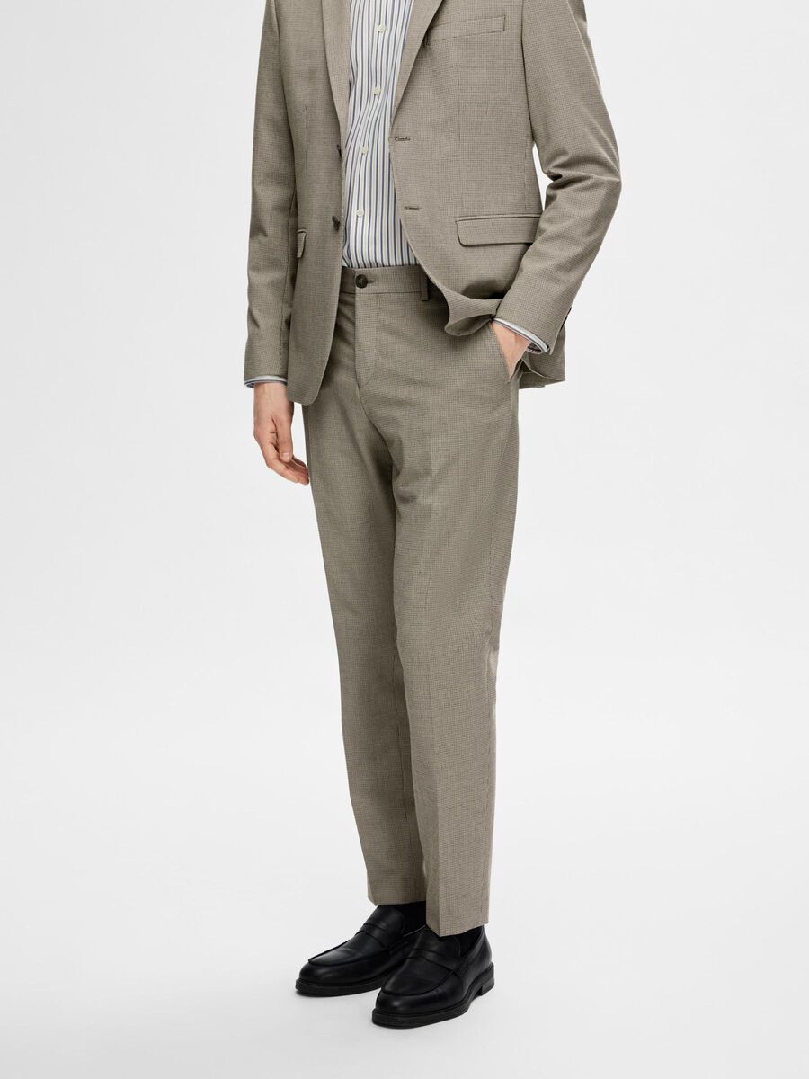 Selected SLIM FIT HABITBUKSER, Brownie, highres - 16093867_Brownie_1105639_003.jpg