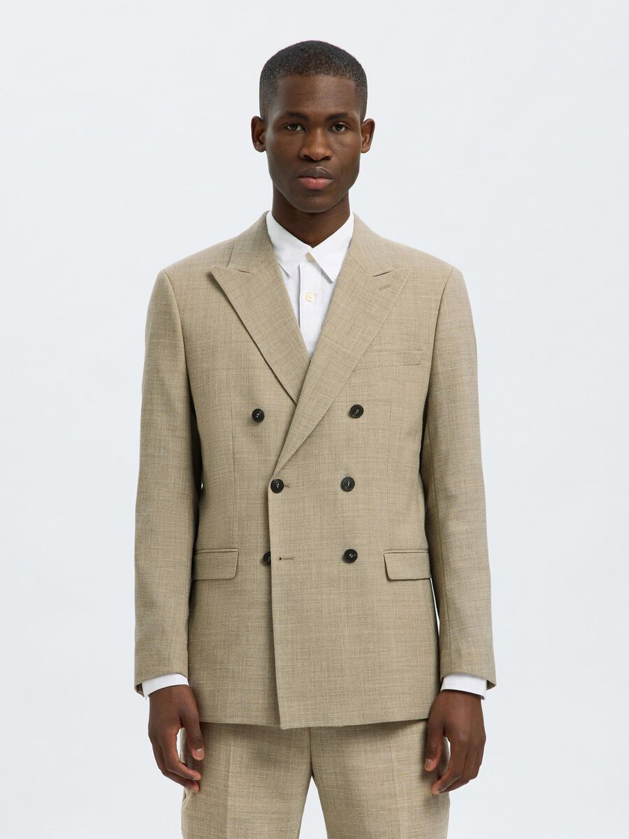 Selected SLIM FIT ZWEIREIHIGER BLAZER, Sand, highres - 16098184_Sand_003.jpg