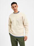 Selected RELAXED FIT PULLOVER, Oatmeal, highres - 16083887_Oatmeal_003.jpg