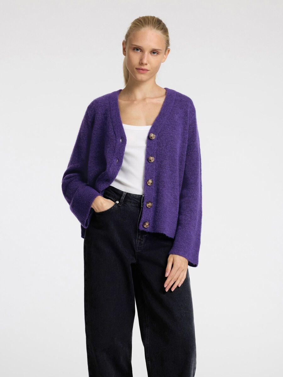 Selected LOOSE FIT WOOL BLEND CARDIGAN, Liberty, highres - 16094280_Liberty_1113655_003.jpg
