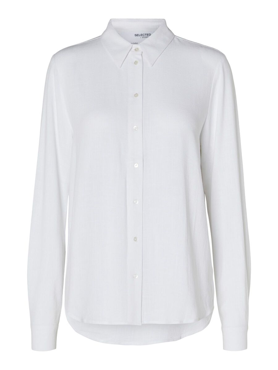 Selected LONG-SLEEVED SHIRT, Bright White, highres - 16082298_BrightWhite_001.jpg