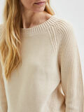 Selected RELAXED FIT STRIKKET PULLOVER, Birch, highres - 16077846_Birch_006.jpg