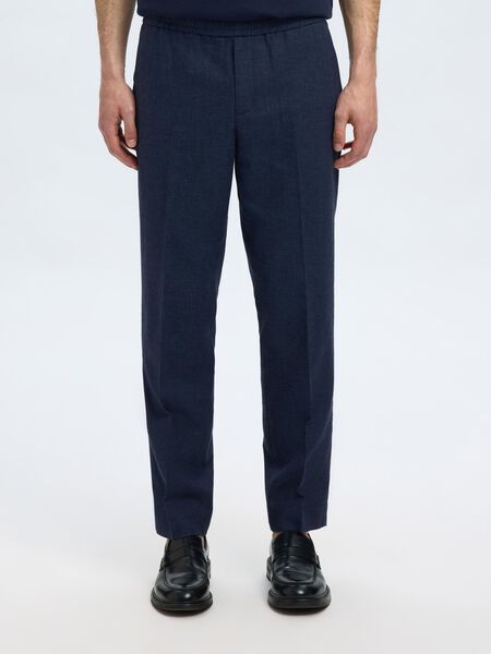 Selected LINEN BLEND SUIT TROUSERS, Dark Navy, highres - 16093871_DarkNavy_003.jpg
