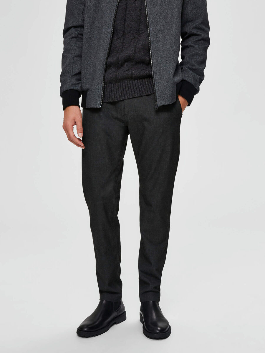 Selected SLIM FIT - PANTALON À COUPE FLEXIBLE, Grey, highres - 16073026_Grey_744949_003.jpg