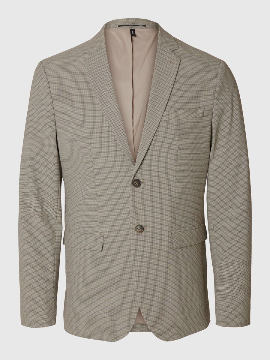 Selected VISCOSE BLEND SLIM FIT BLAZER, Brownie, highres - 16093866_Brownie_1105638_001.jpg
