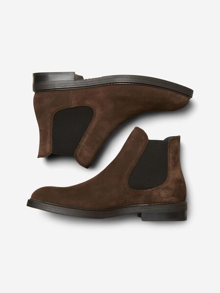 Selected SUEDE CHELSEA BOOTS, Chocolate Brown, highres - 16081456_ChocolateBrown_005.jpg