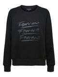 Selected RUNDHALSAUSSCHNITT SWEATSHIRT, Black, highres - 16075256_Black_787540_001.jpg