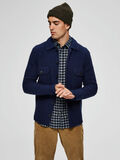 Selected WORKWEAR INSPIRED - KNITTED CARDIGAN, Maritime Blue, highres - 16070623_MaritimeBlue_003.jpg