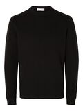 Selected CREWNECK JUMPER, Black, highres - 16092599_Black_001.jpg