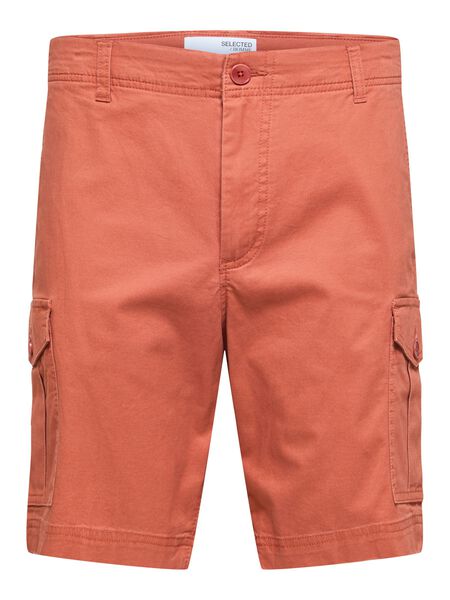 Selected REGULAR FIT CARGO SHORTS, Baked Clay, highres - 16088248_BakedClay_001.jpg