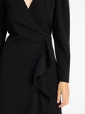 Selected SHORT RUFFLE DETAIL DRESS, Black, highres - 16095882_Black_006.jpg
