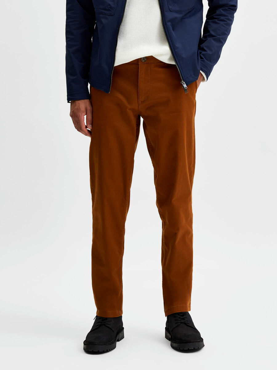 Selected 196 STRAIGHT FIT FLEX CHINOS, Monks Robe, highres - 16074057_MonksRobe_003.jpg