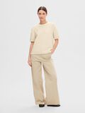 Selected SHORT-SLEEVED KNITTED TOP, Birch, highres - 16093036_Birch_005.jpg