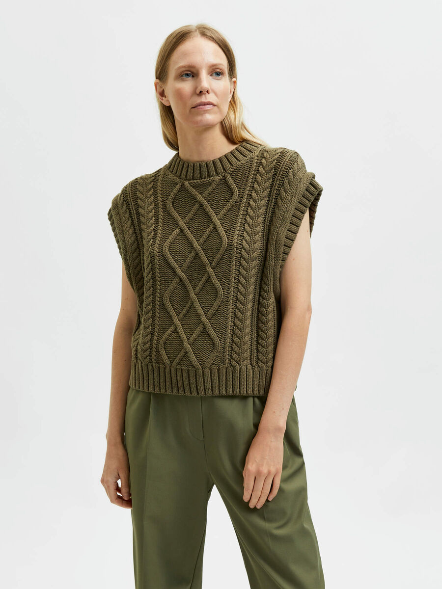 Selected CAP SLEEVED KNITTED VEST, Kalamata, highres - 16081074_Kalamata_003.jpg
