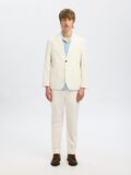 Selected 100% COTTON BLAZER, Egret, highres - 16097639_Egret_005.jpg