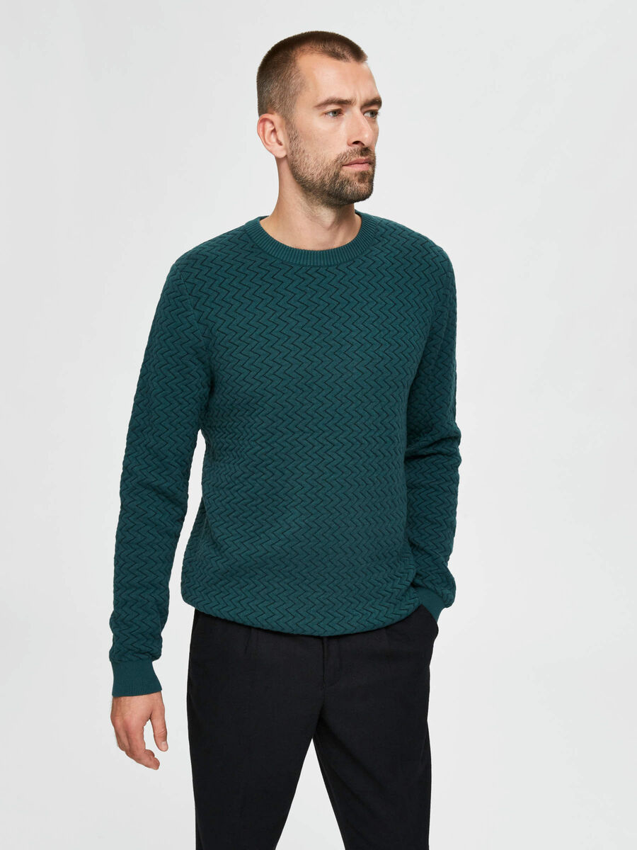 Selected ZICKZACKMUSTER PULLOVER, June Bug, highres - 16076493_JuneBug_807968_003.jpg