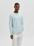 Selected MANCHES LONGUES PULL EN MAILLE, Pastel Blue, highres - 16083961_PastelBlue_003.jpg