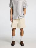 Selected LOOSE FIT SHORTS, Oatmeal, highres - 16096742_Oatmeal_003.jpg