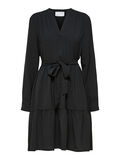 Selected TIERED MINI DRESS, Black, highres - 16079687_Black_001.jpg