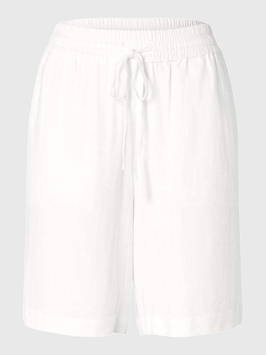 Selected VISCOSE BLEND SHORTS, Snow White, highres - 16093932_SnowWhite_001.jpg