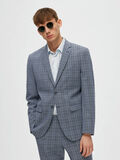 Selected À CARREAUX EN VISCOSE MÉLANGÉE BLAZER, Grey, highres - 16087745_Grey_984184_008.jpg