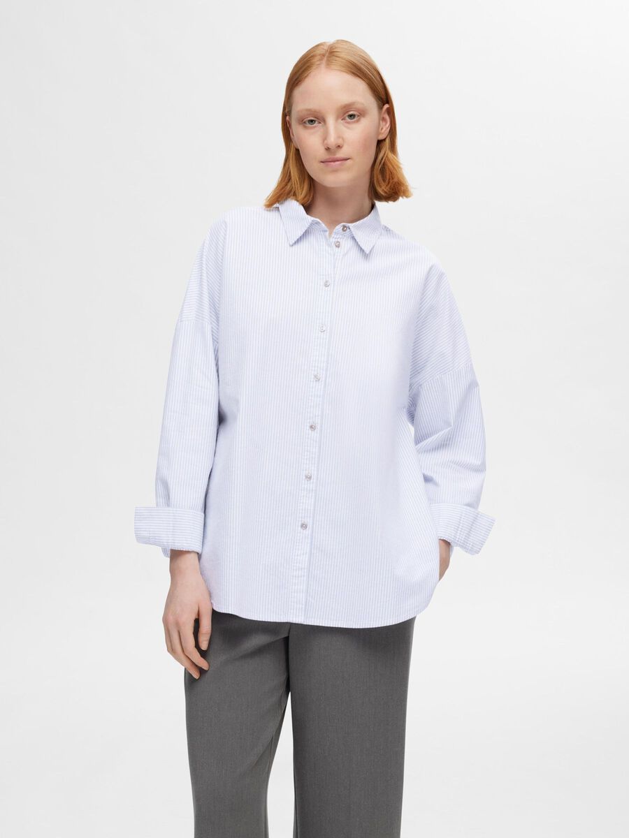 Selected OVERSIZED COTTON  SHIRT, Bright White, highres - 16094304_BrightWhite_1115389_003.jpg