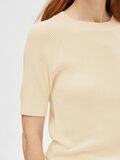 Selected SHORT-SLEEVED KNITTED TOP, Birch, highres - 16092292_Birch_006.jpg