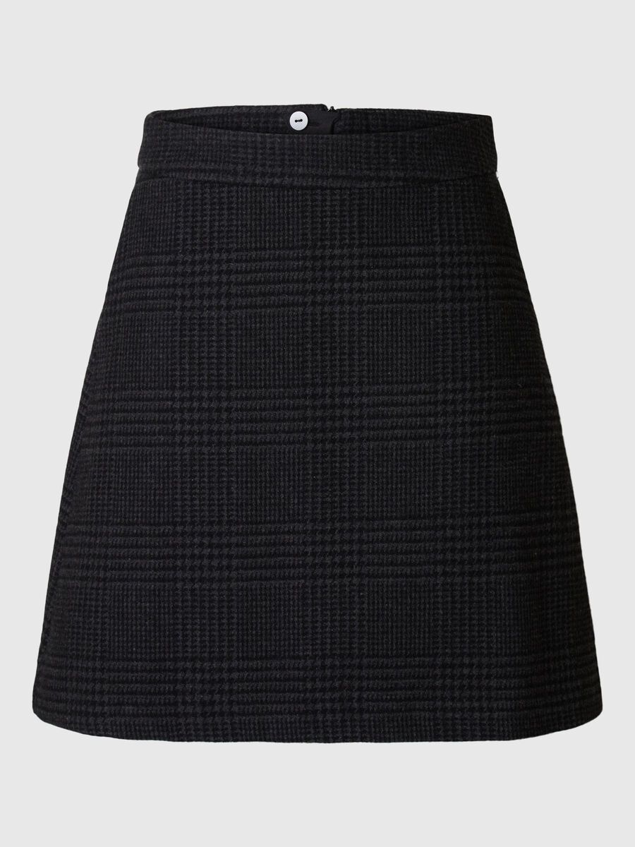 Selected WOOL BLEND TAILORED MINI SKIRT, Dark Grey, highres - 16096720_DarkGrey_1164151_001.jpg