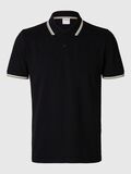 Selected SHORT SLEEVED POLO SHIRT, Black, highres - 16095852_Black_001.jpg
