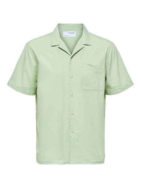 Selected SHORT SLEEVED SHIRT, Green Lily, highres - 16084578_GreenLily_001.jpg