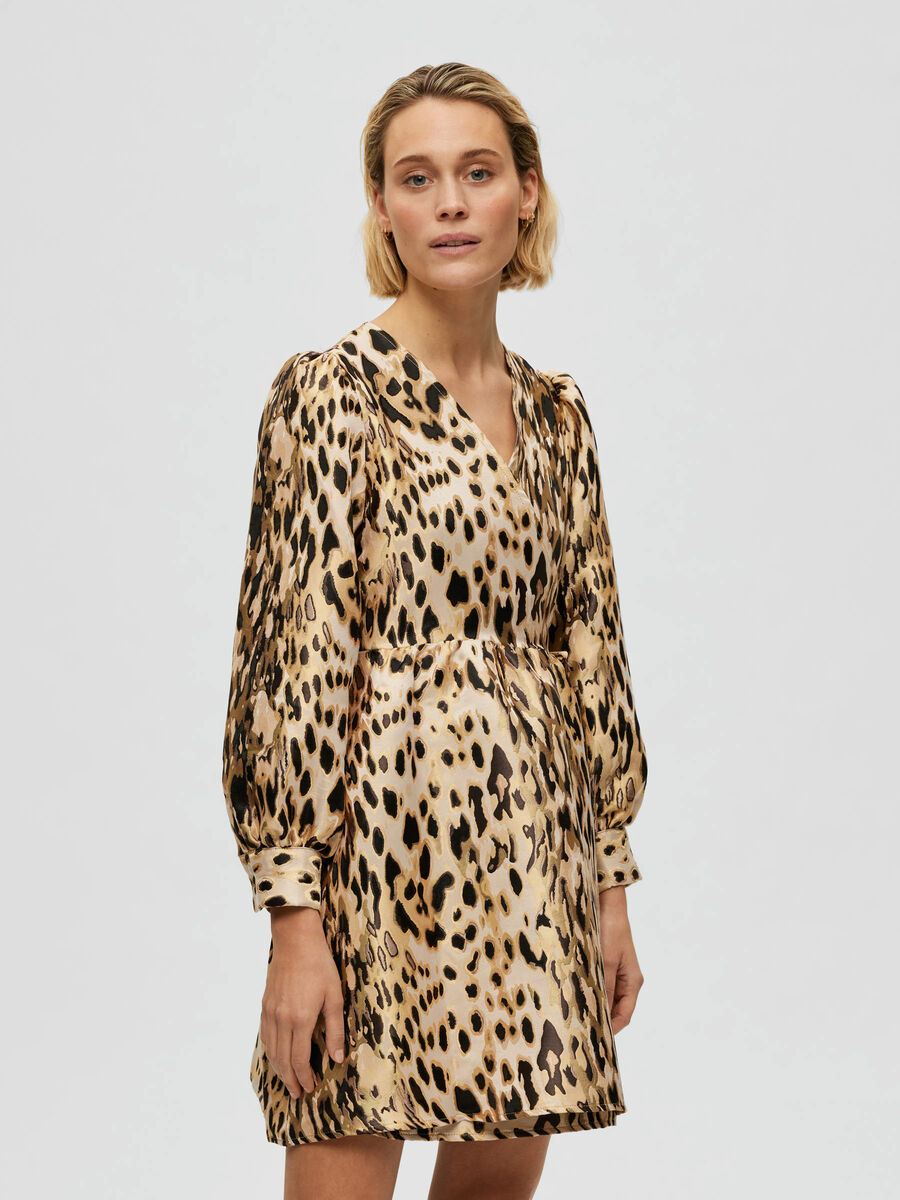 Selected ANIMAL PRINT MINI DRESS, Java, highres - 16089314_Java_003.jpg