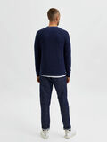 Selected CREW NECK KNITTED PULLOVER, Navy Blazer, highres - 16082448_NavyBlazer_901178_004.jpg