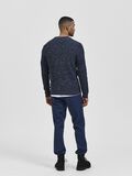 Selected CREW NECK KNITTED PULLOVER, Dark Sapphire, highres - 16059390_DarkSapphire_605202_004.jpg