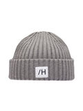 Selected ORGANIC COTTON RIB BEANIE, Medium Grey Melange, highres - 16080466_MediumGreyMelange_001.jpg