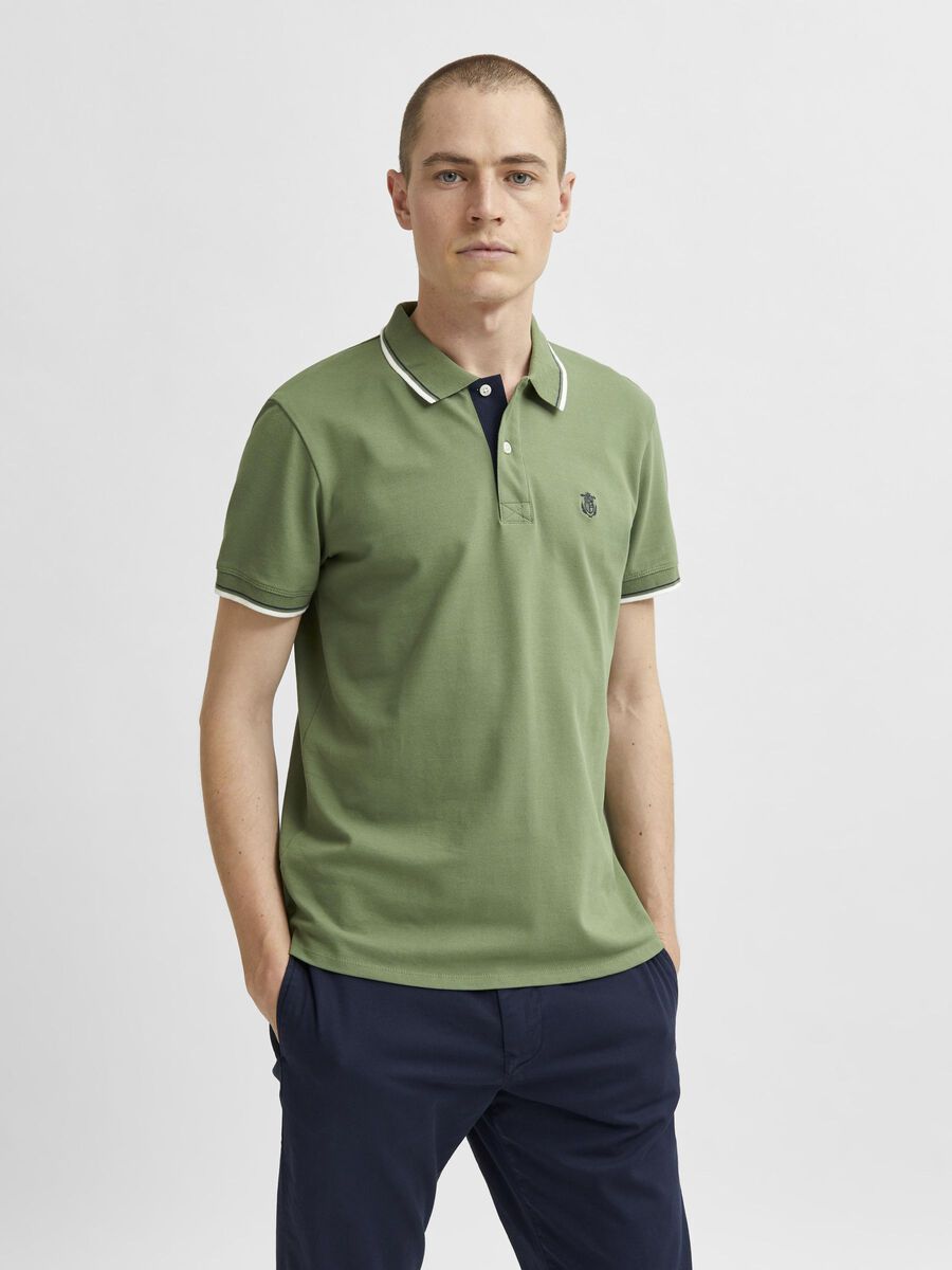 Selected REGULAR FIT - POLO SHIRT, Vineyard Green, highres - 16062542_VineyardGreen_003.jpg